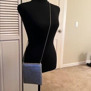 Silver metallic purse